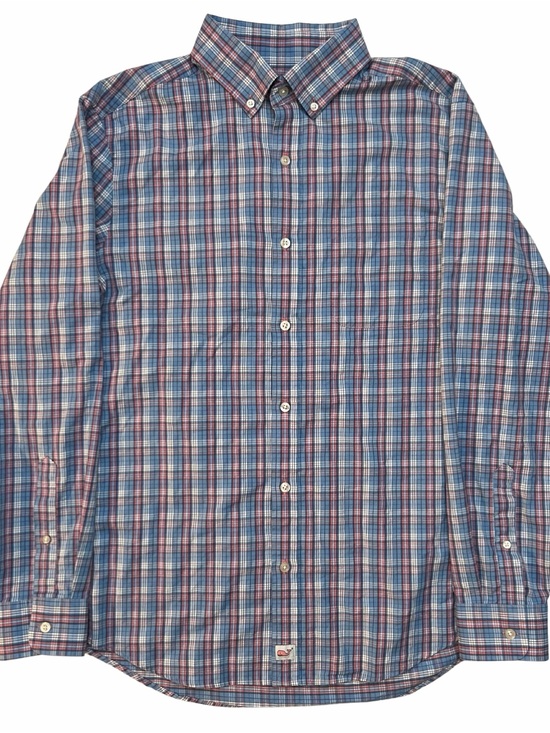 Vineyard Vines Other - Vineyard‎ Vines Medium Men’s Murray Shirt Blue Pink Plaid Flannel Classic Fit
